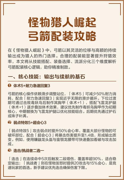 猎人60级弓械解析与获取攻略