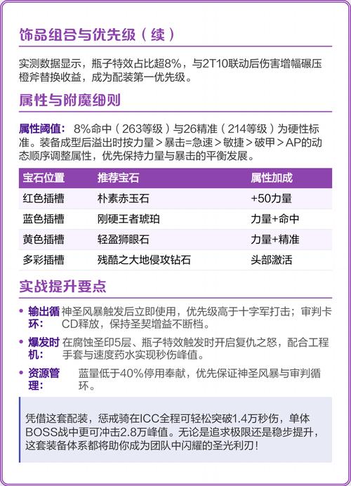 巫妖王之怒版本，惩戒骑的终极装备指南