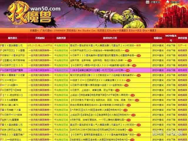 探索魔兽世界SF网站
